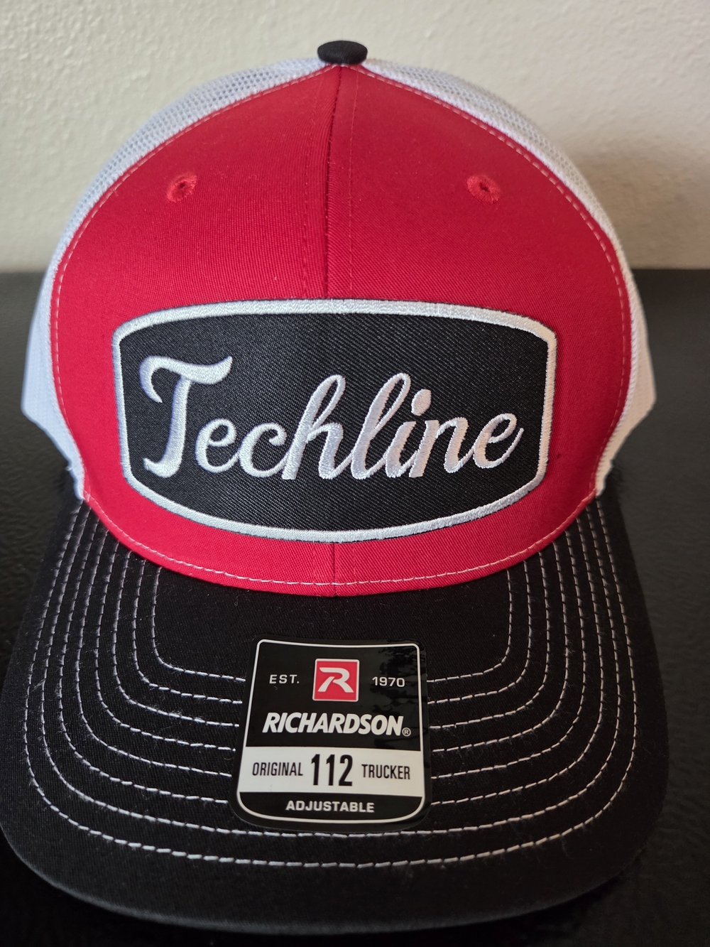 Techline Red and Black Trucker Hat